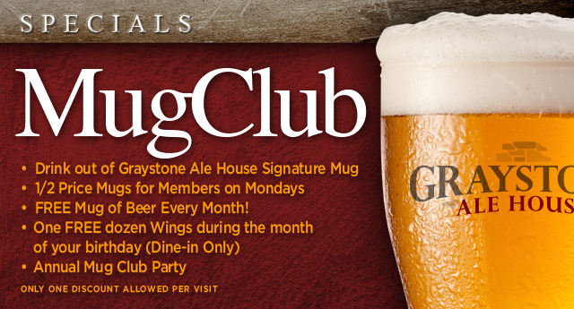 Graystone Ale House - Mug Club