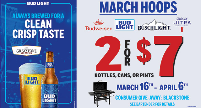 Graystone Ale House - Bud Special