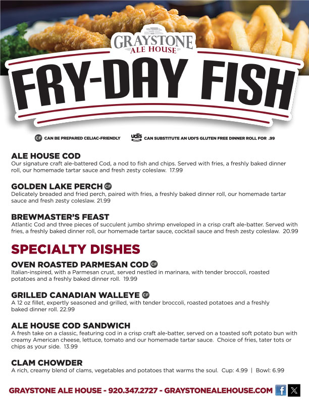 Graystone Ale House - Friday Fish Fry