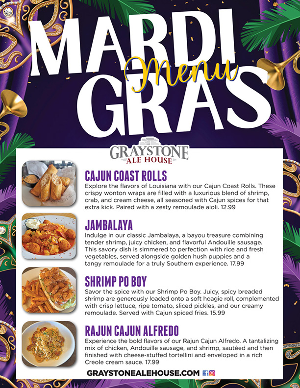 Graystone Ale House -  Mardi Gras