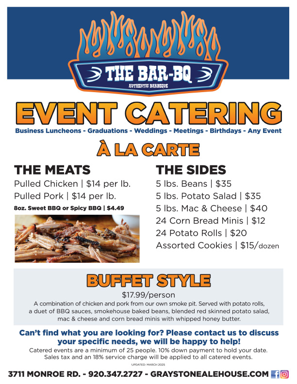 The Bar-BQ - Catering Menu